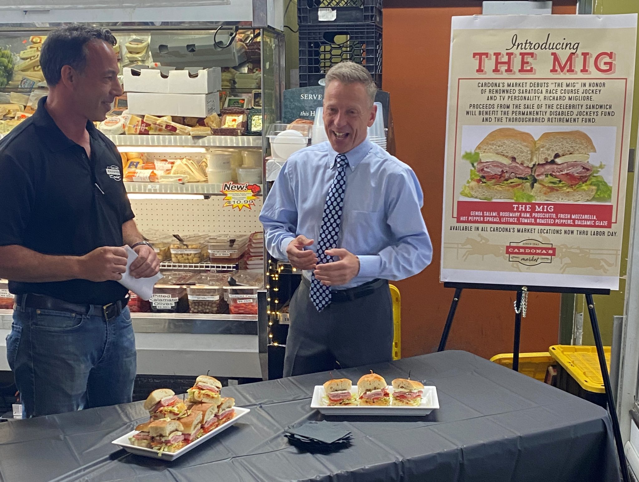 Cardona’s Market debuts “The Mig” in honor of renowned Saratoga Race